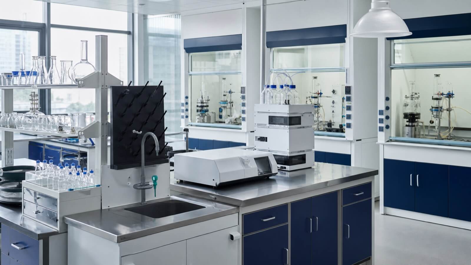 Nucleoside chemistry research and analytical laboratory environment