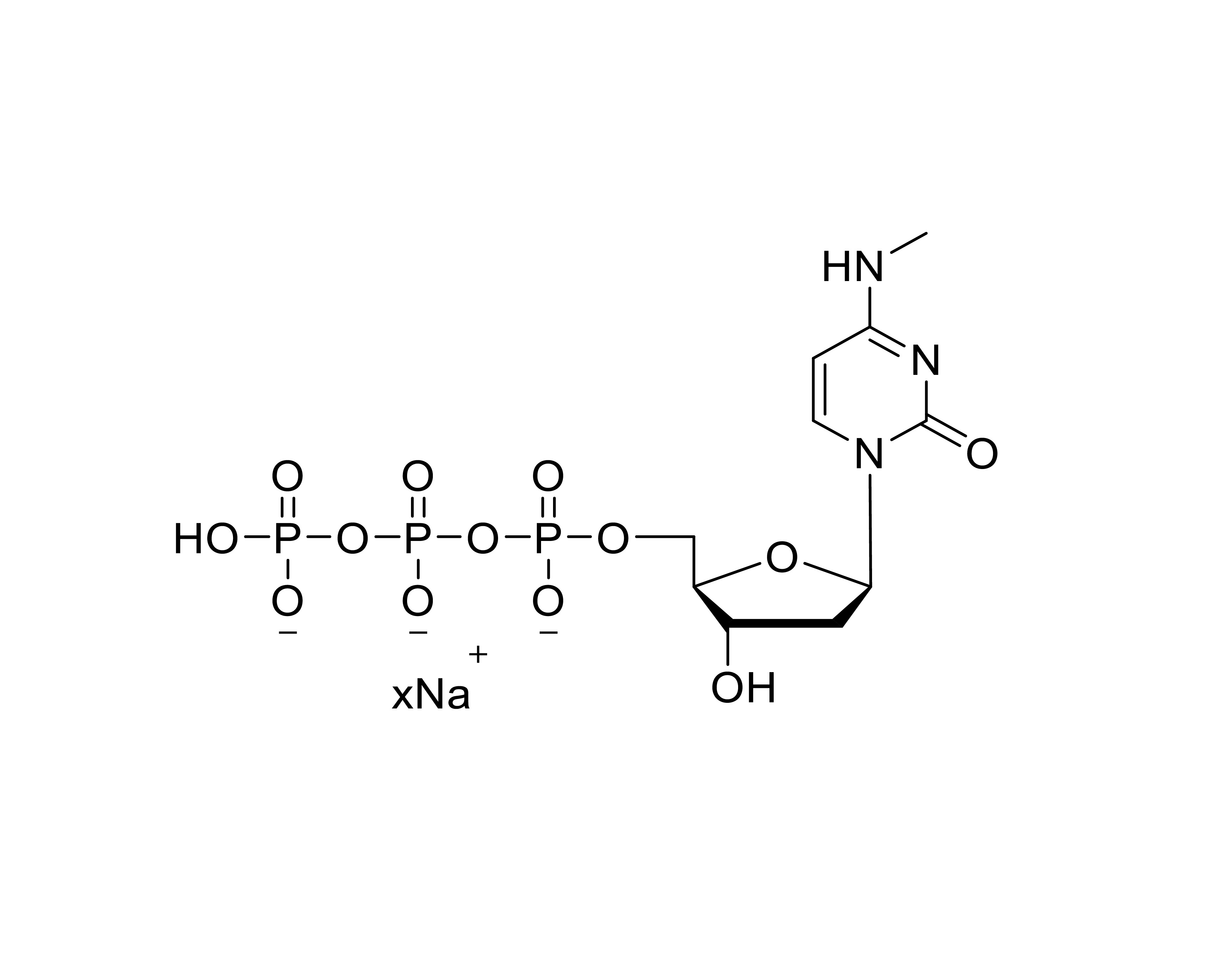 Chemical structure of N4-Me-dCTP Sodium Salt