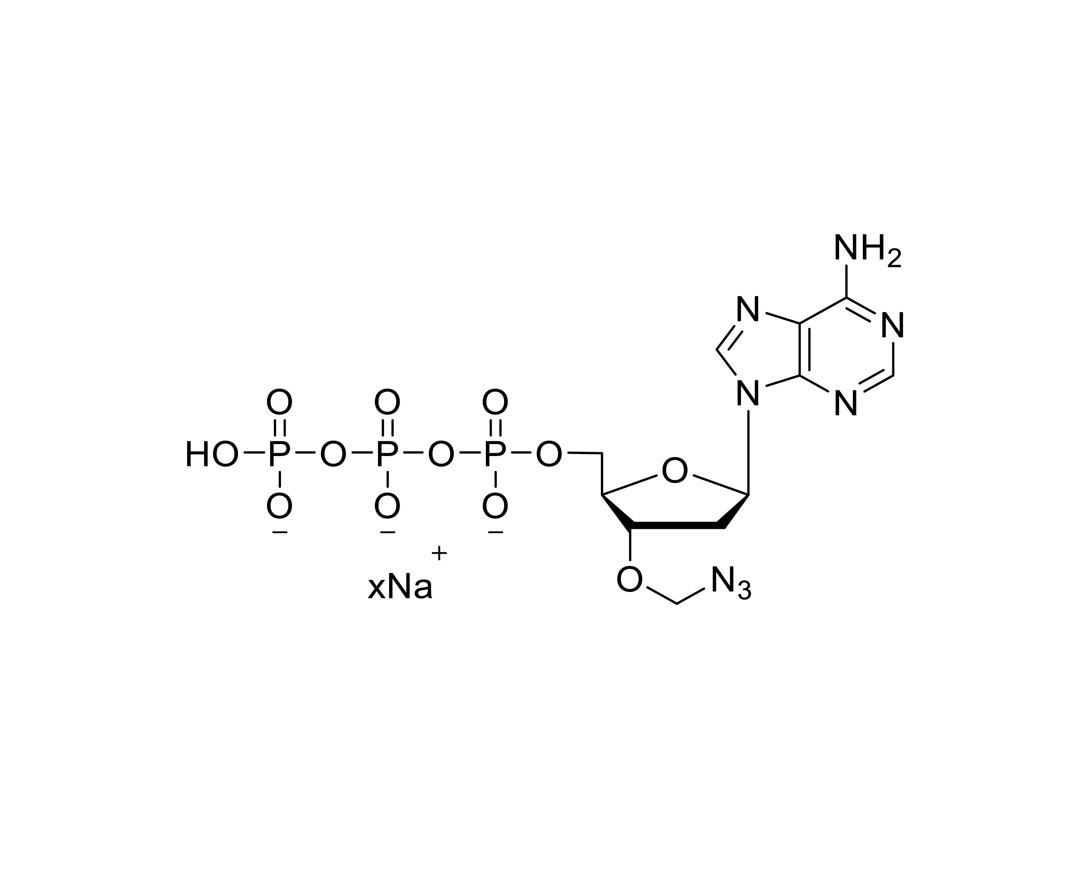 Chemical structure of 3′-O-Azidomethyl-dATP Sodium Salt