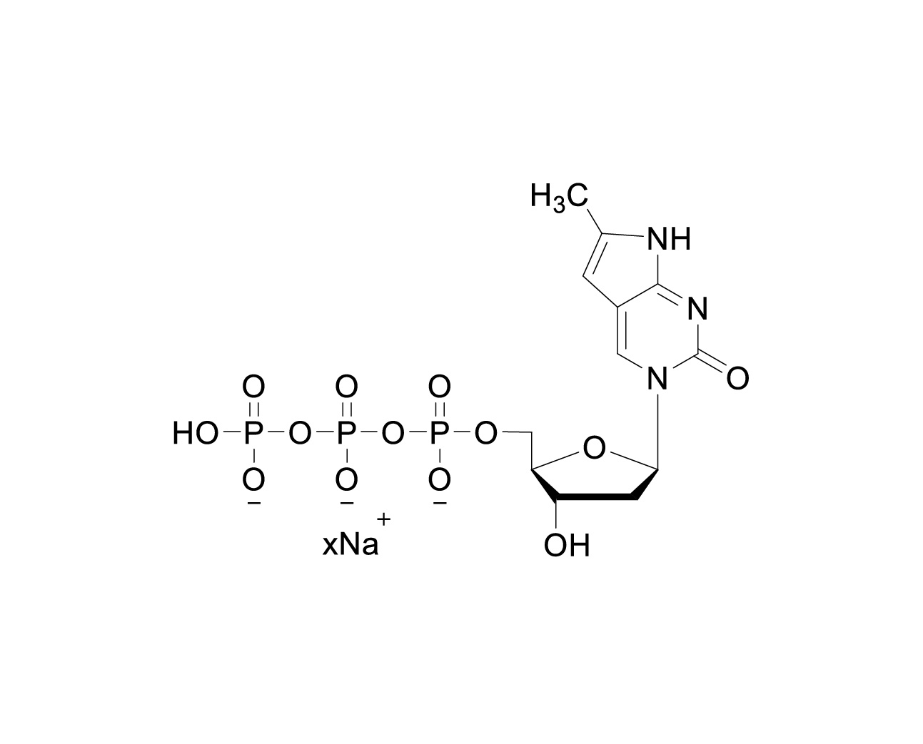 Chemical structure of Pyrrolo-dCTP Sodium Salt