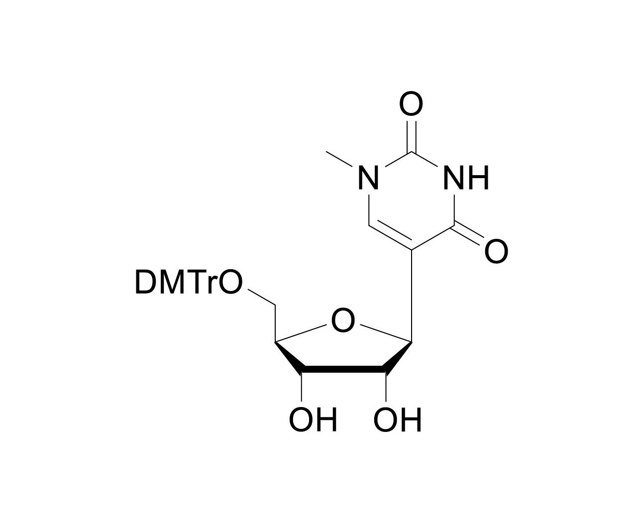 Chemical structure of 5'-O-DMTr-N1-Me-pseudoU