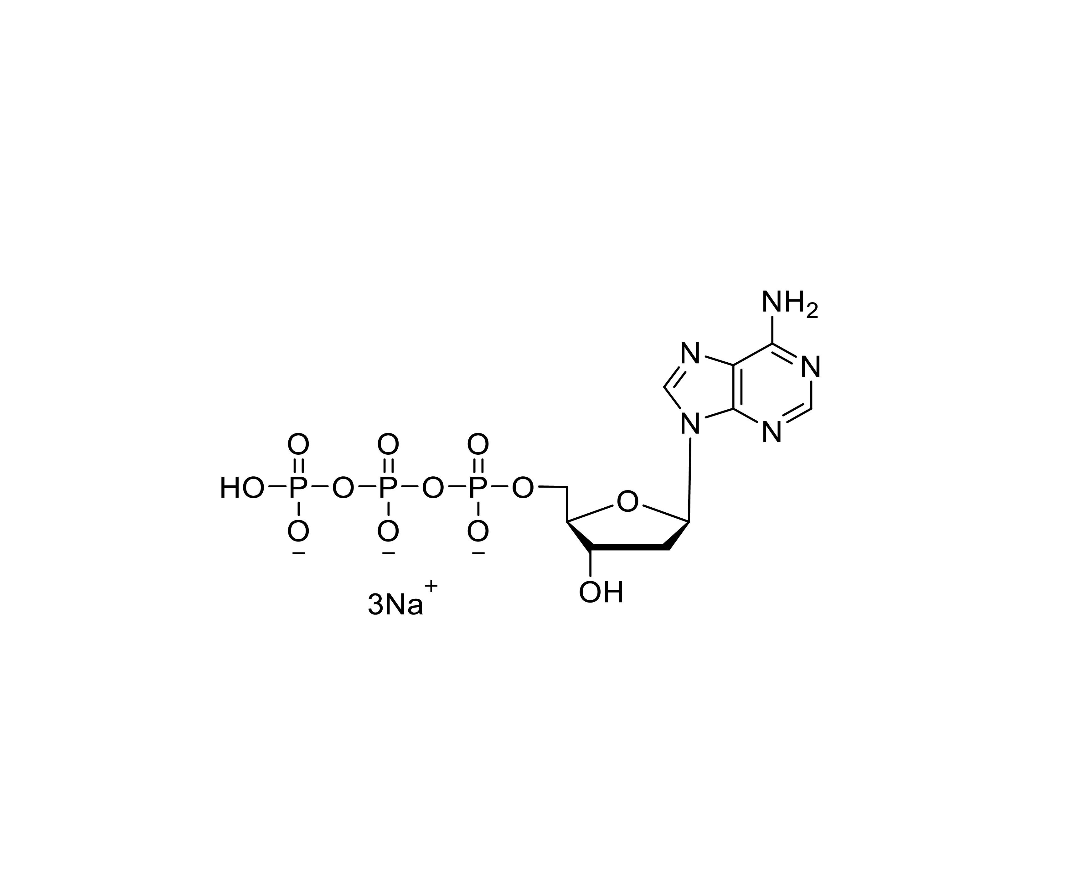 Chemical structure of dATP Sodium Salt