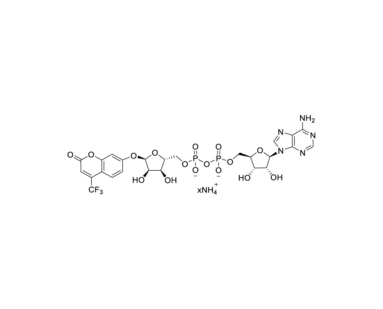 Chemical structure of TFMU-ADPr Ammonium Salt