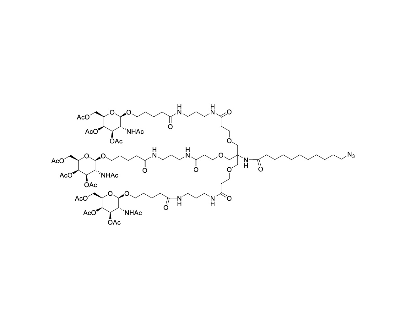 Chemical structure of GalNAc-L96 Linker-Azide