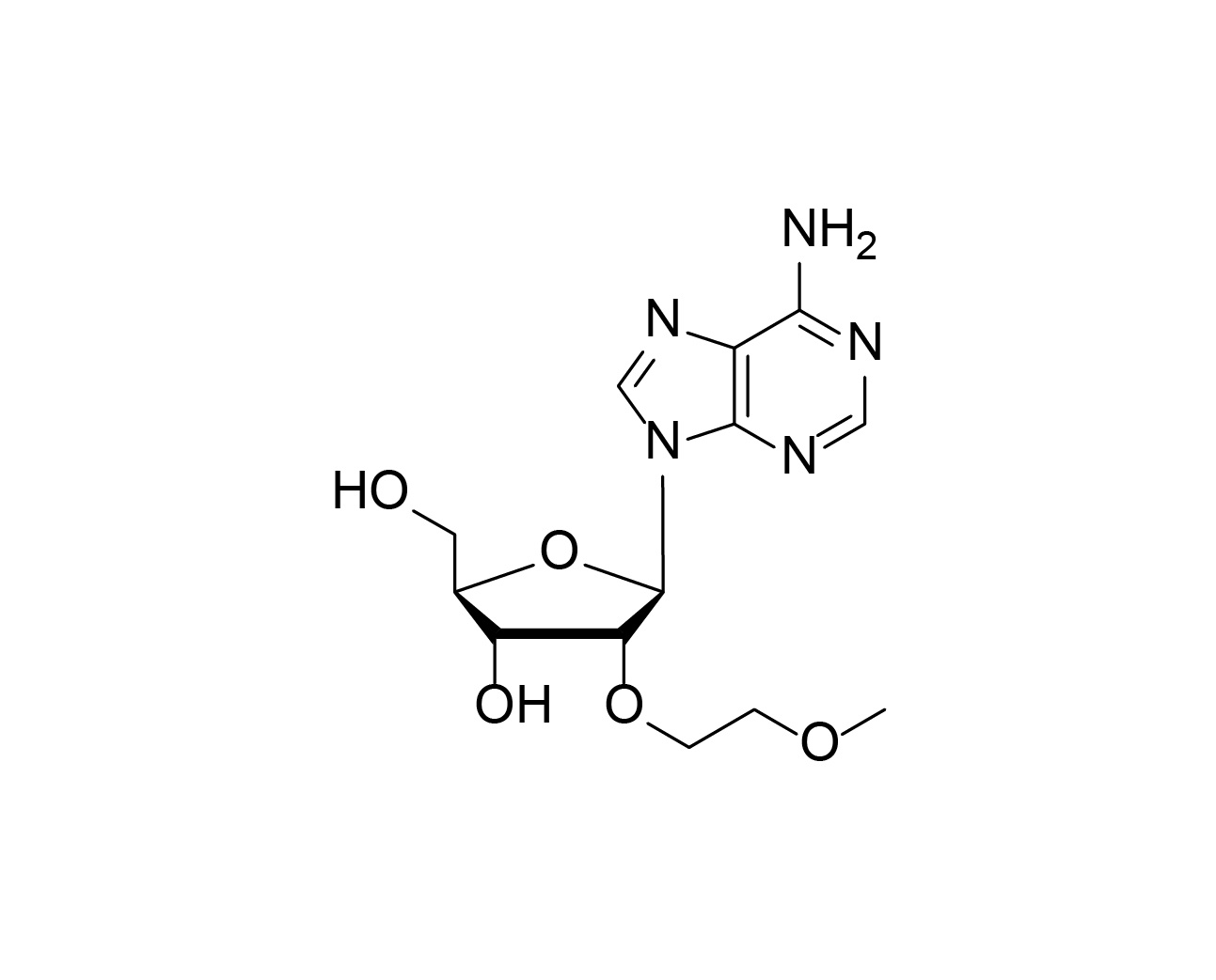 Chemical structure of 2'-O-MOE-rA