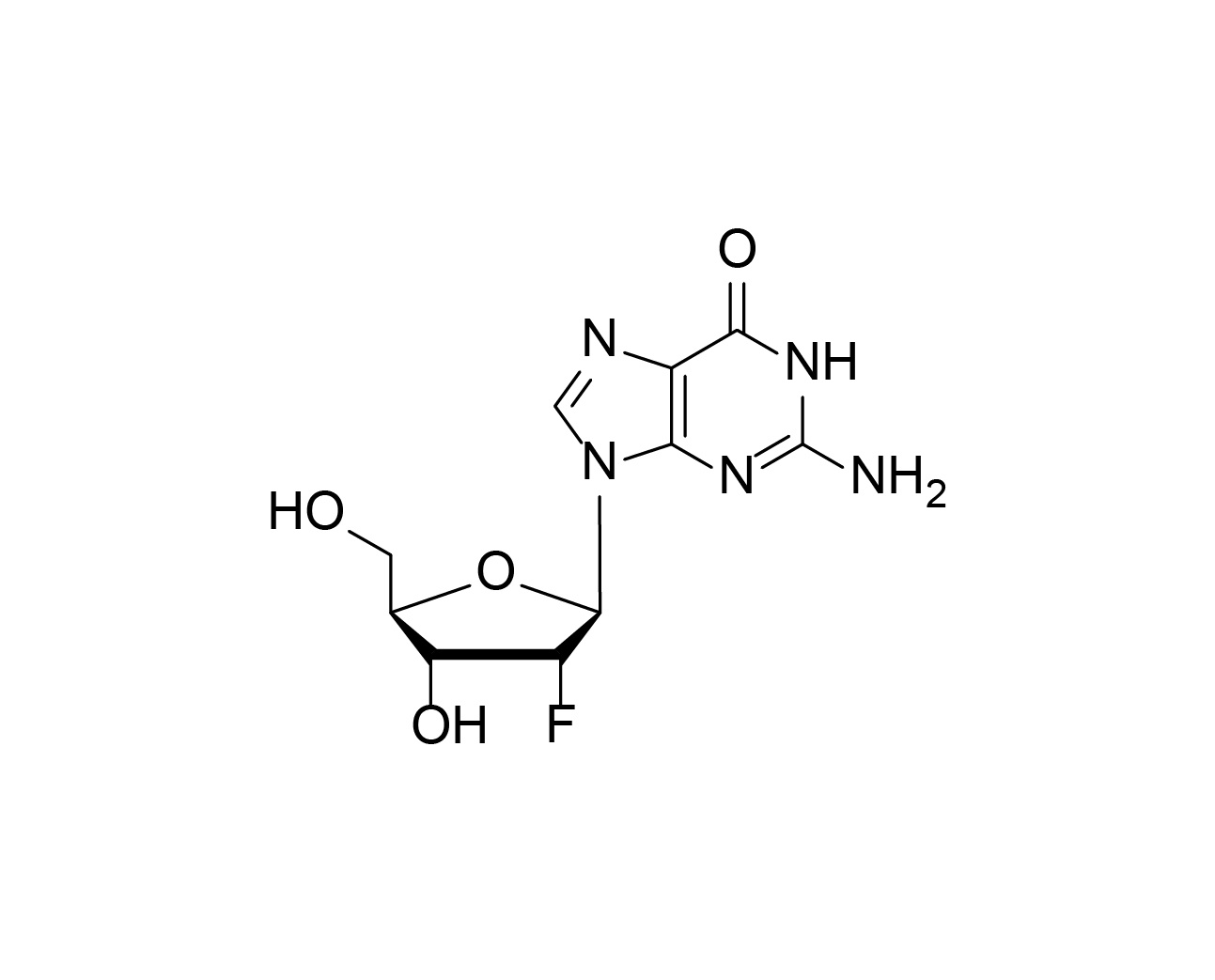 Chemical structure of 2'-F-dG