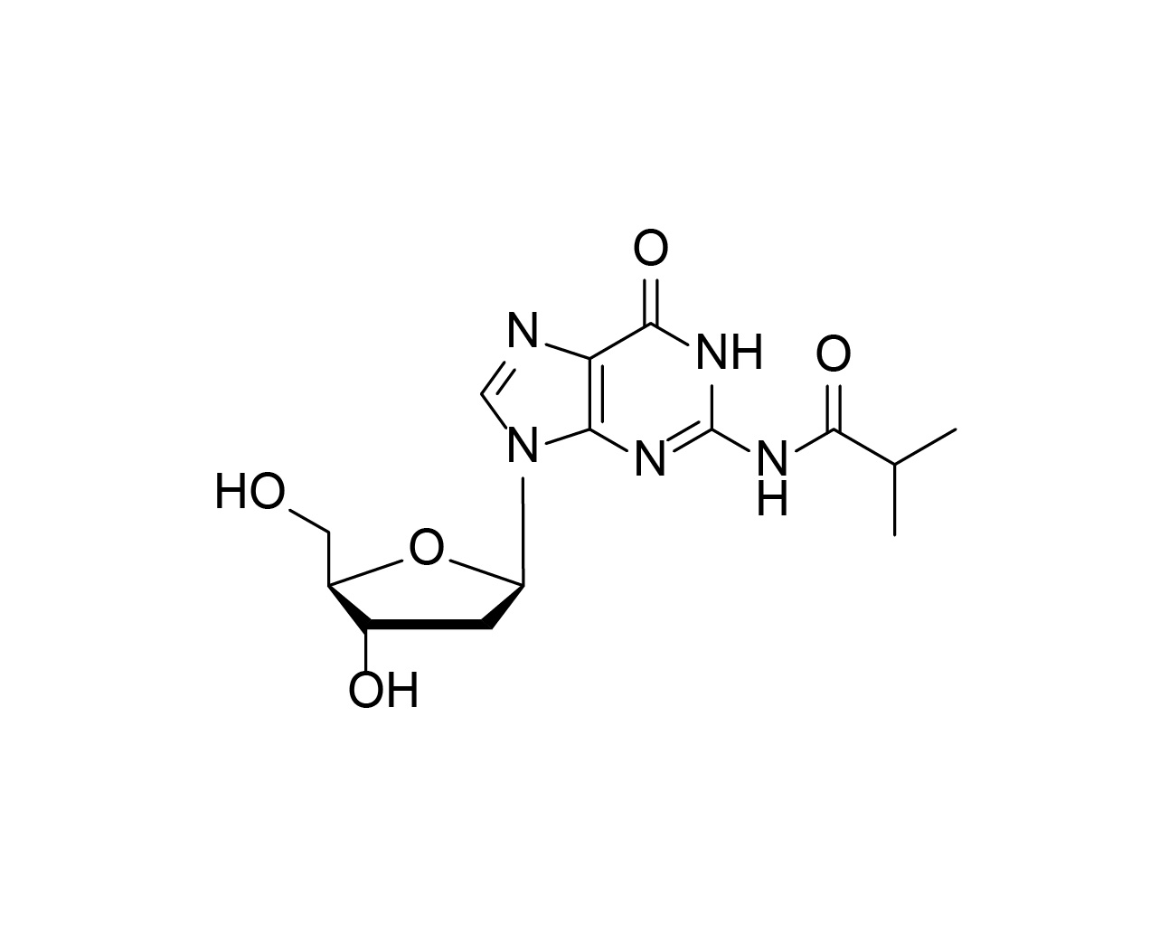 Chemical structure of 2'-dG(iBu)