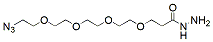 Chemical structure of Azido-PEG4-hydrazide HCl Salt