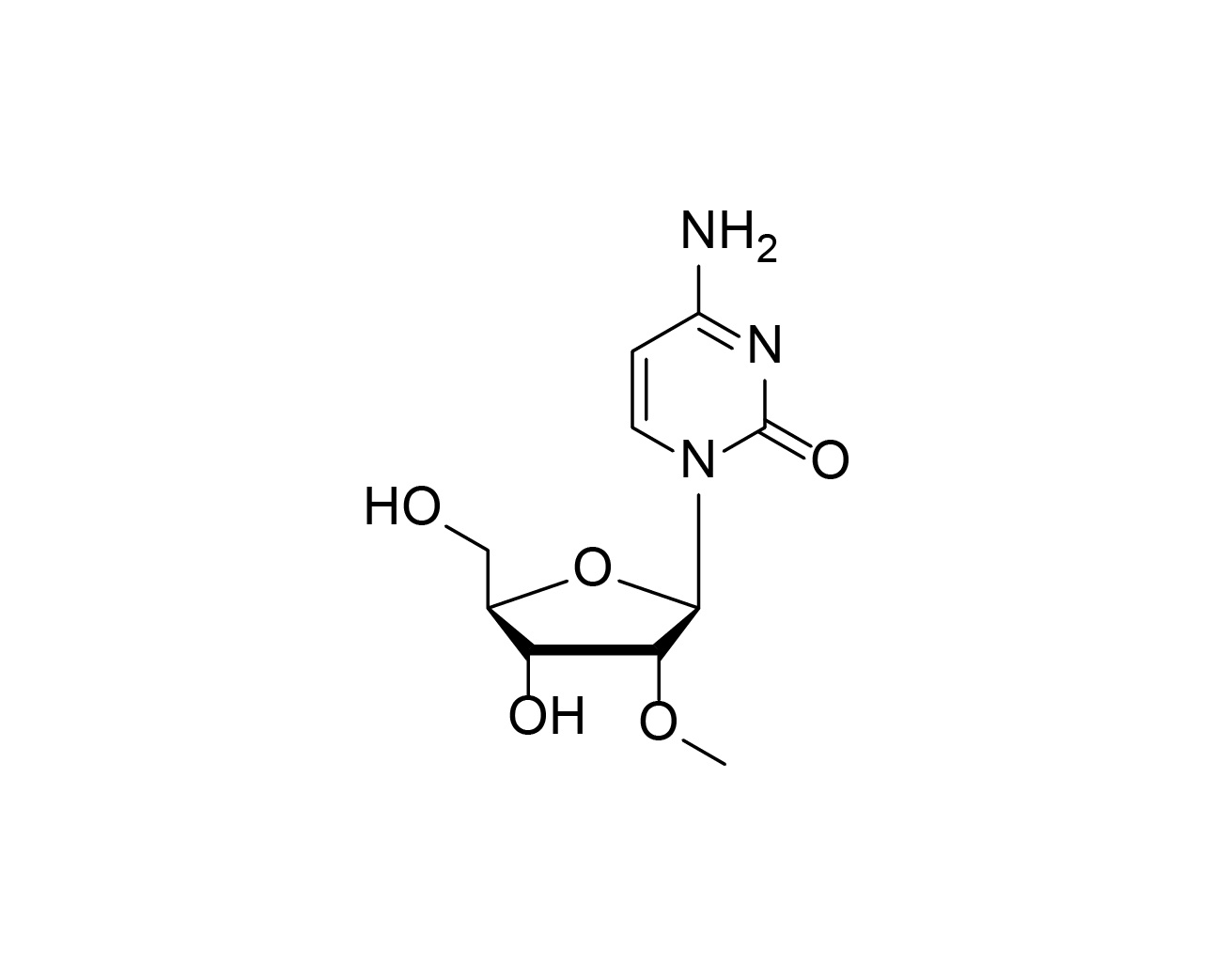 Chemical structure of 2'-O-Me-rC
