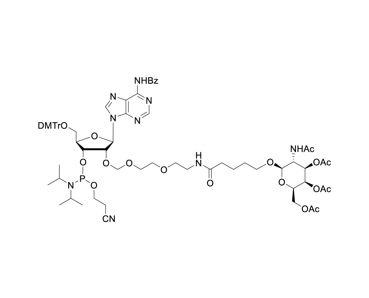 Chemical structure of AdemA-GalNAc Phosphoramidite