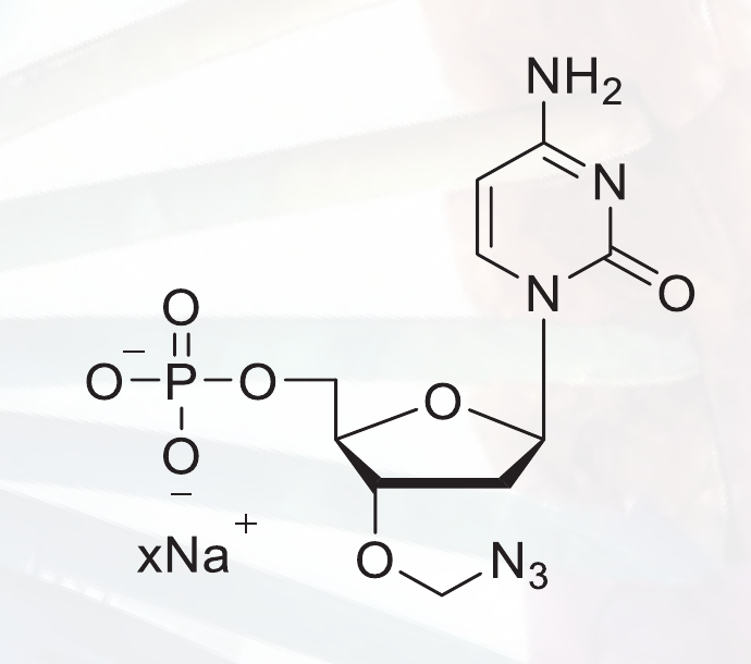 Supplier structure depiction of 3'-O-azidomethyl-dCMP Sodium Salt; xNa+ denotes unspecified sodium stoichiometry