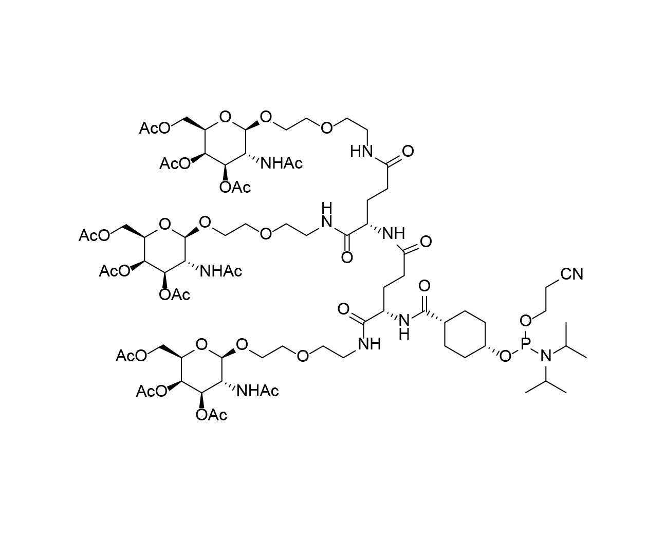 Chemical structure of GalNAc-NAG-37 Phosphoramidite