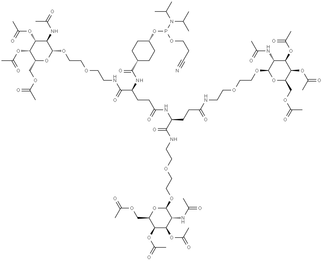Chemical structure of GalNAc-NAG-37 Phosphoramidite