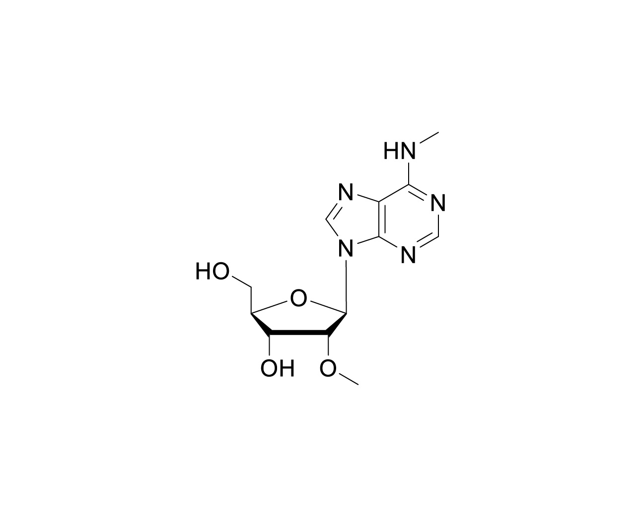 Chemical structure of 2'-O-Me-N6-Me-rA