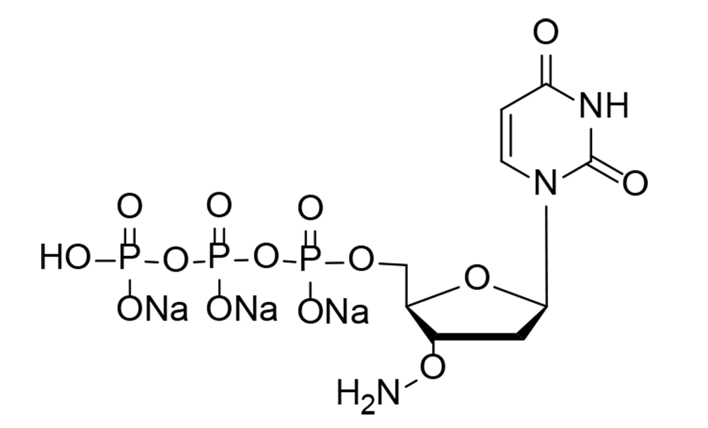 Chemical structure of 3'-ONH2-dUTP Sodium Salt