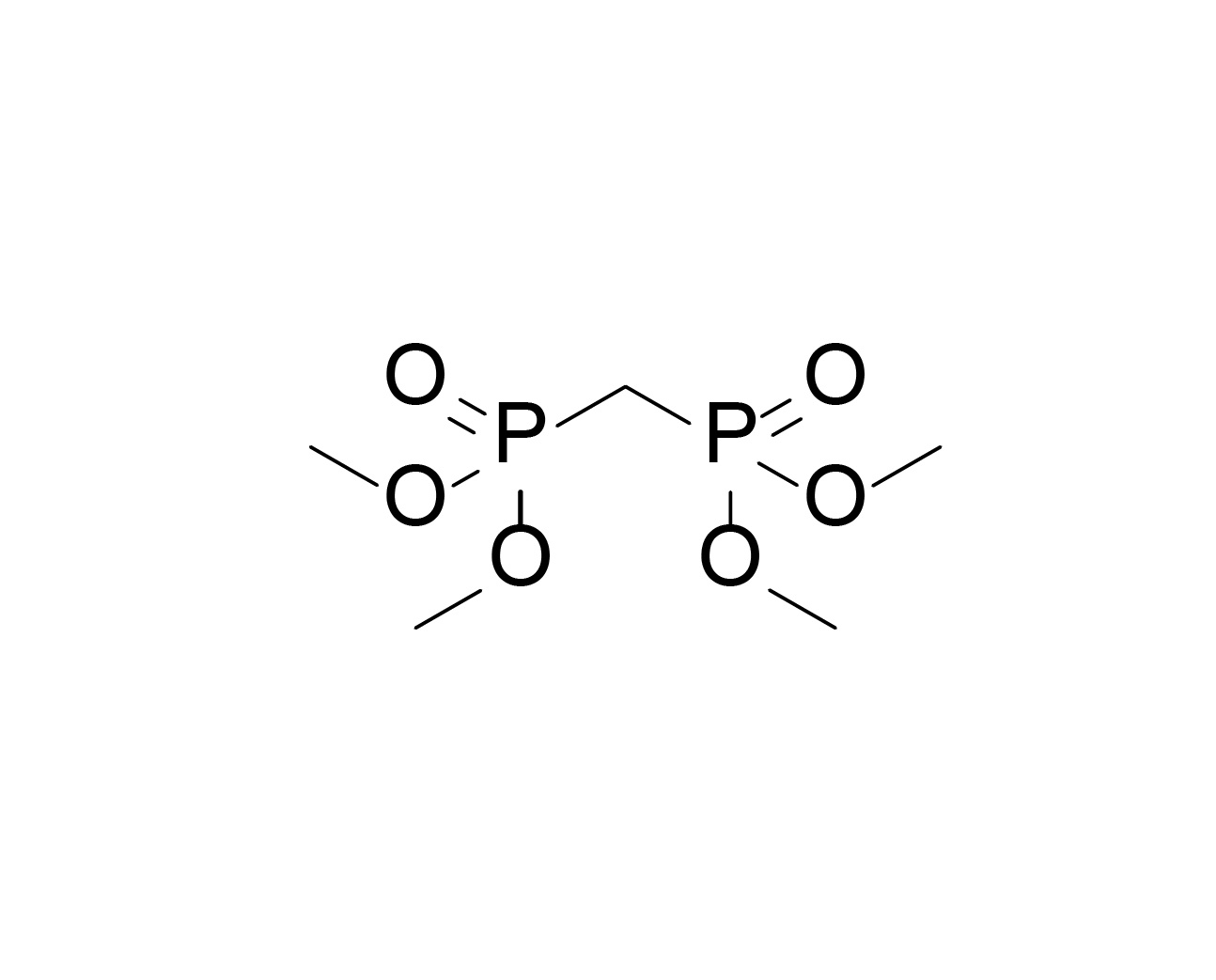 Chemical structure of Tetramethyl methylenebis(phosphonate)