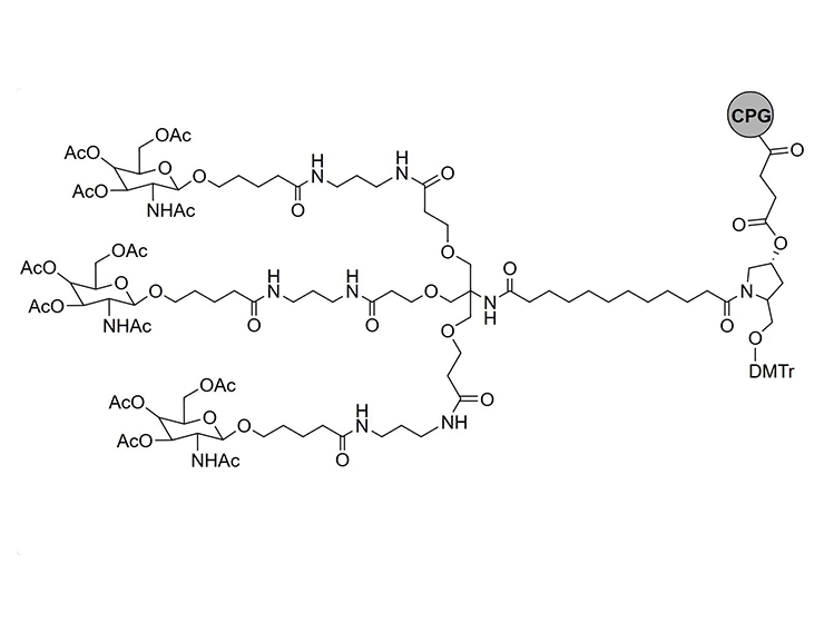Chemical structure of GalNAc-L96-CPG