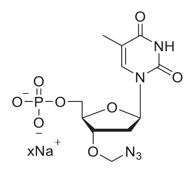 Supplier structure depiction of 3'-O-azidomethyl-dTMP Sodium Salt; xNa+ denotes unspecified sodium stoichiometry
