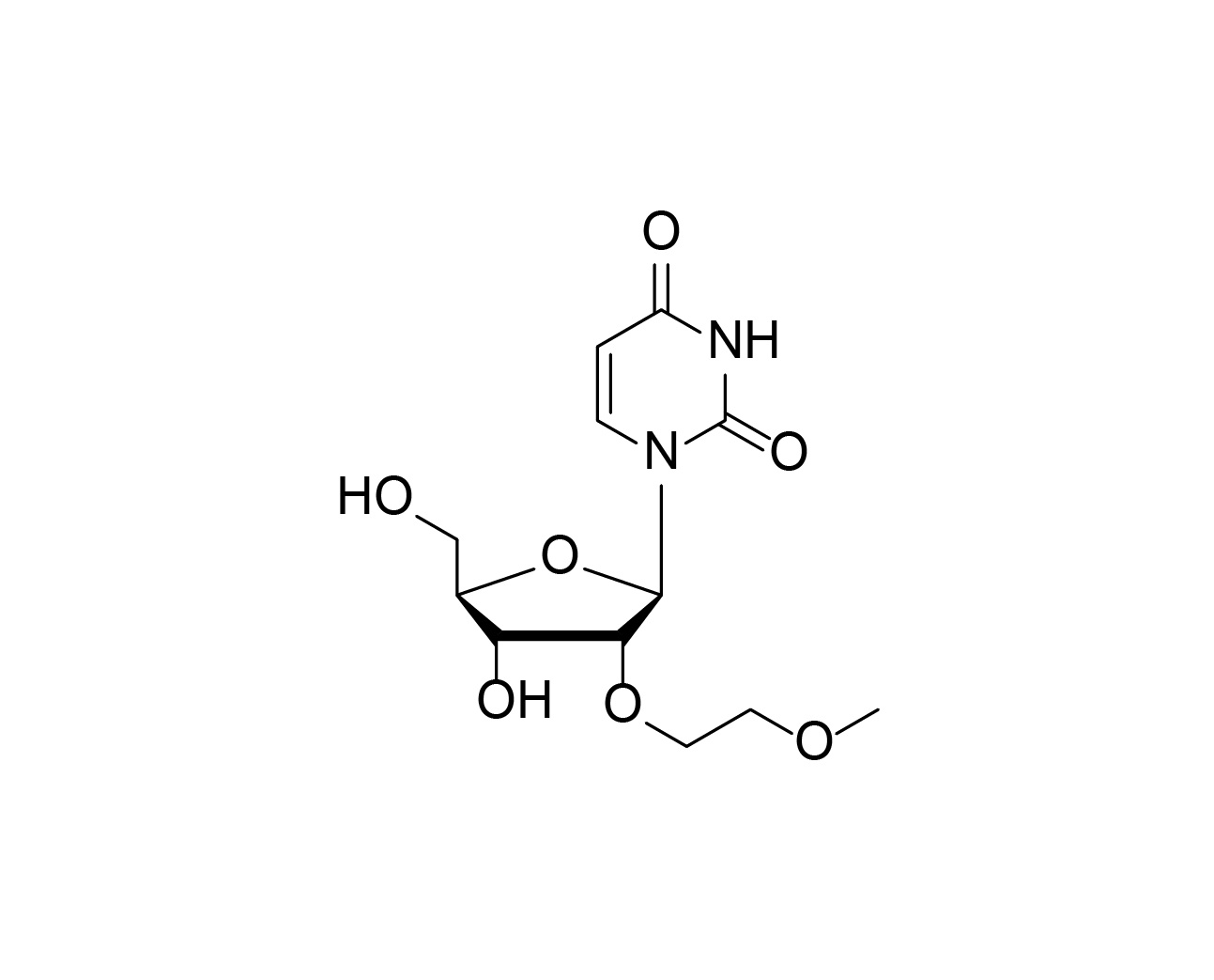 Chemical structure of 2'-O-MOE-rU