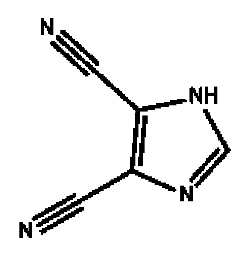 Chemical structure of 4,5-dicyanoimidazole