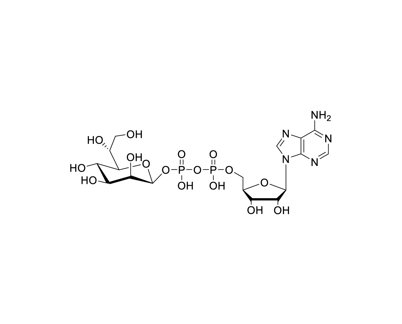Chemical structure of ADP-heptose