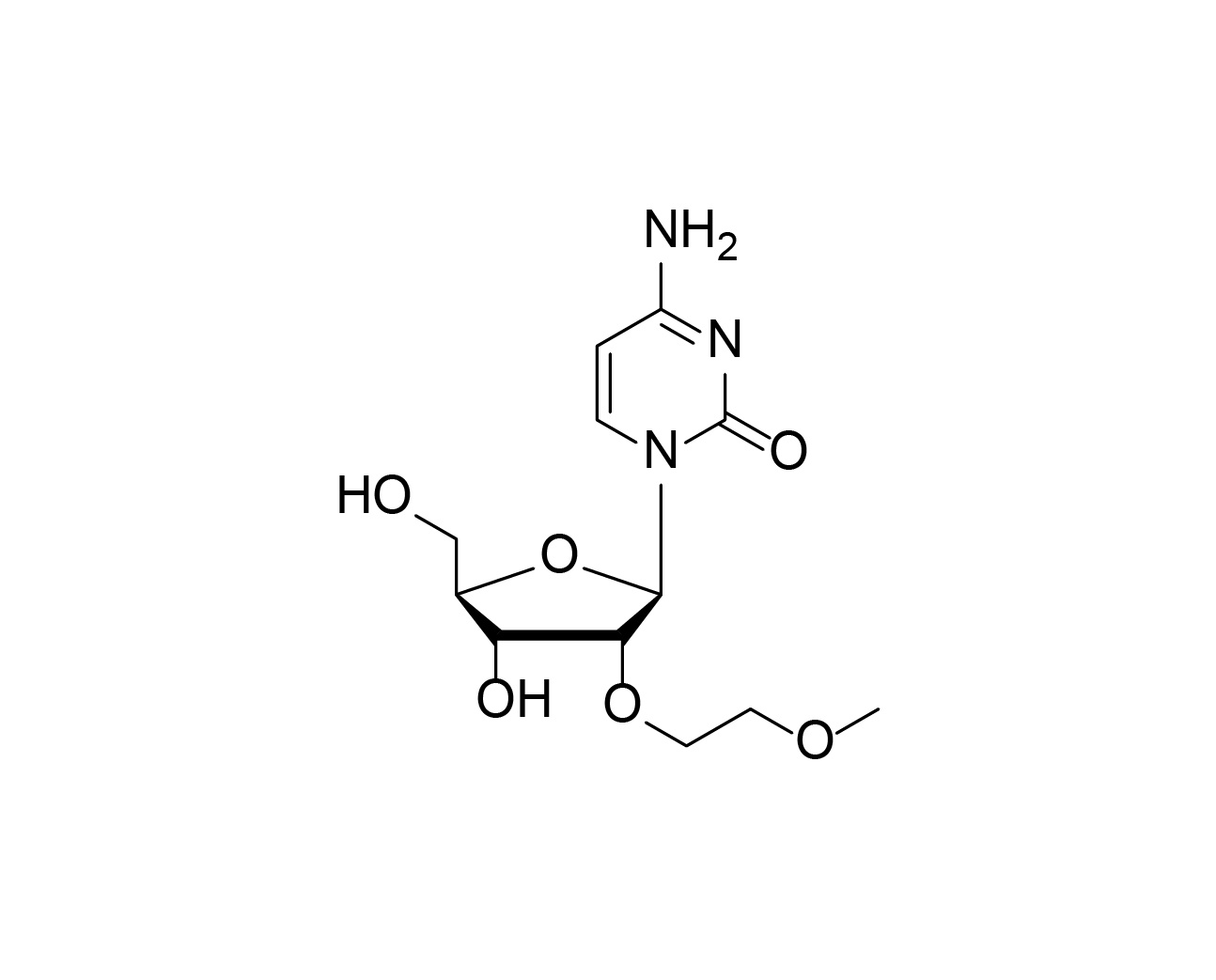 Chemical structure of 2'-O-MOE-rC