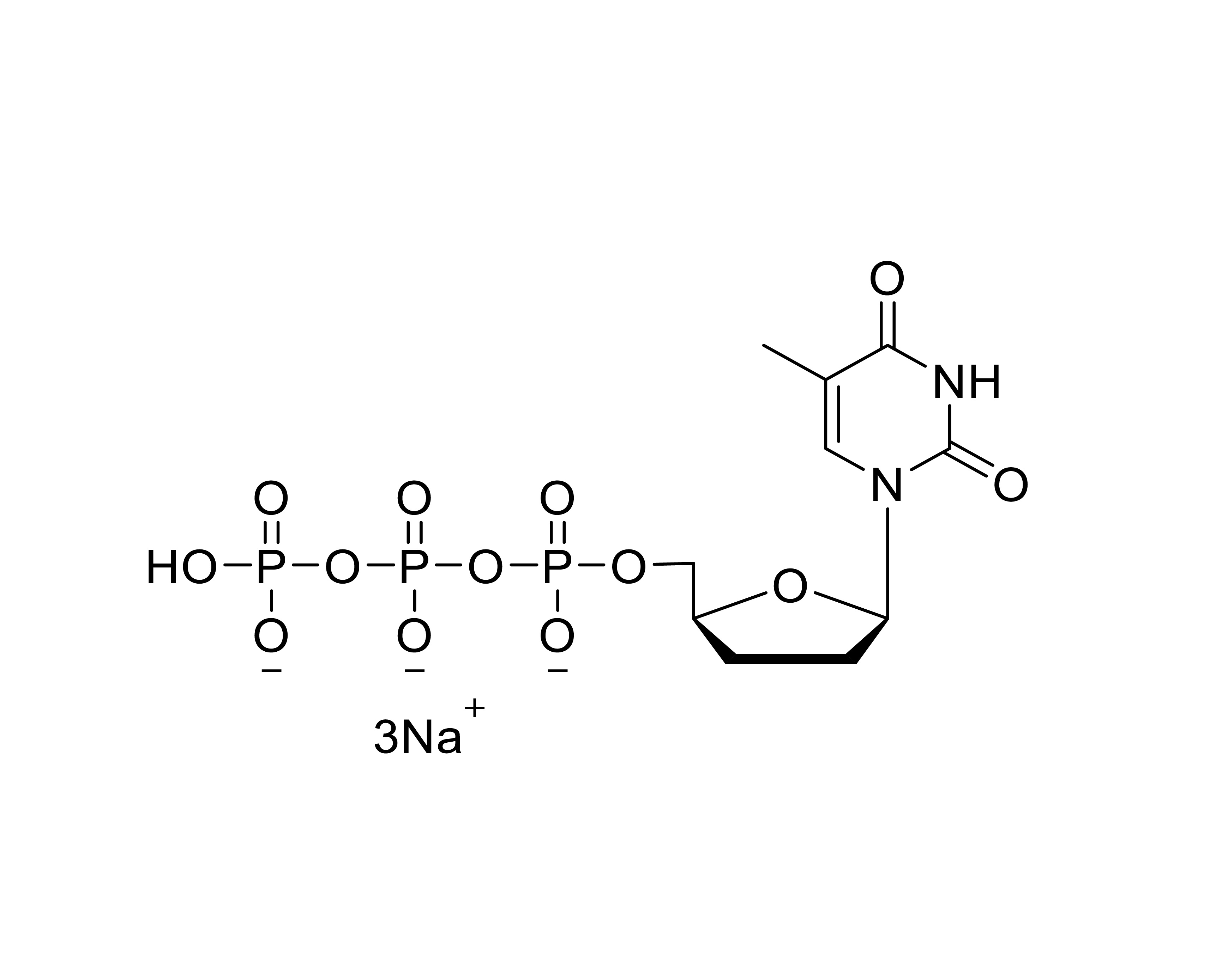 Chemical structure of ddTTP Sodium Salt